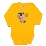 Body długi rękaw Capybara żółte