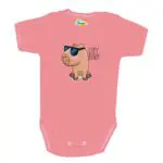 Body krótki rękaw Capybara pudrowe