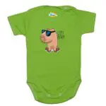 Body krótki rękaw Capybara zielone