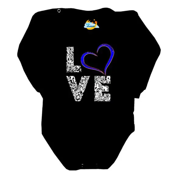 Body kocham Cię LOVE czarne