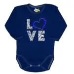 Body kocham Cię LOVE granat