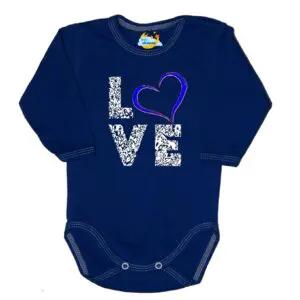 Body kocham Cię LOVE granat