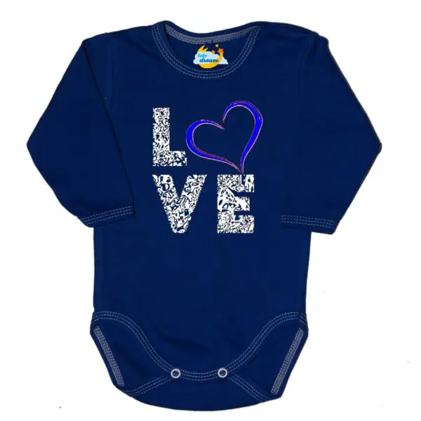 Body kocham Cię LOVE granat