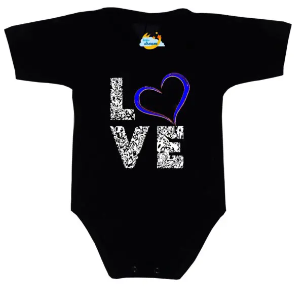 Body kocham Cię LOVE czarne