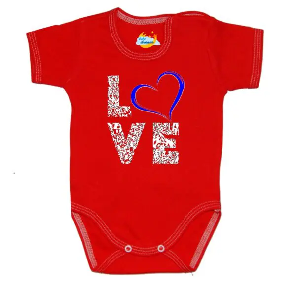 Body kocham Cię LOVE czerwone