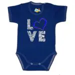 Body kocham Cię LOVE granatowe