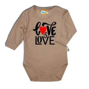 Body kocham Cię LOVE beżowy