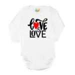 Body kocham Cię LOVE białe