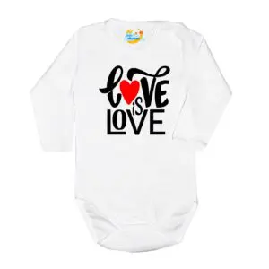 Body kocham Cię LOVE białe