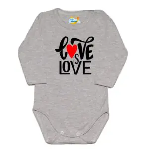 Body kocham Cię LOVE szare