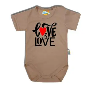 Body kocham Cię LOVE beżowe