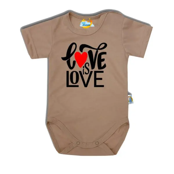 Body kocham Cię LOVE beżowe