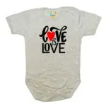 Body kocham Cię LOVE szare