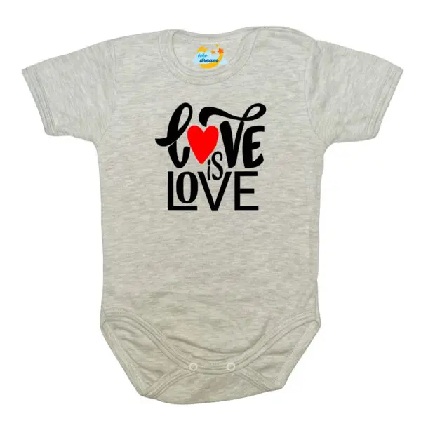 Body kocham Cię LOVE szare