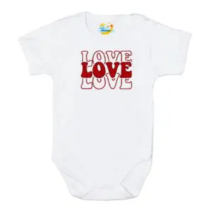 Body kocham Cię LOVE białe