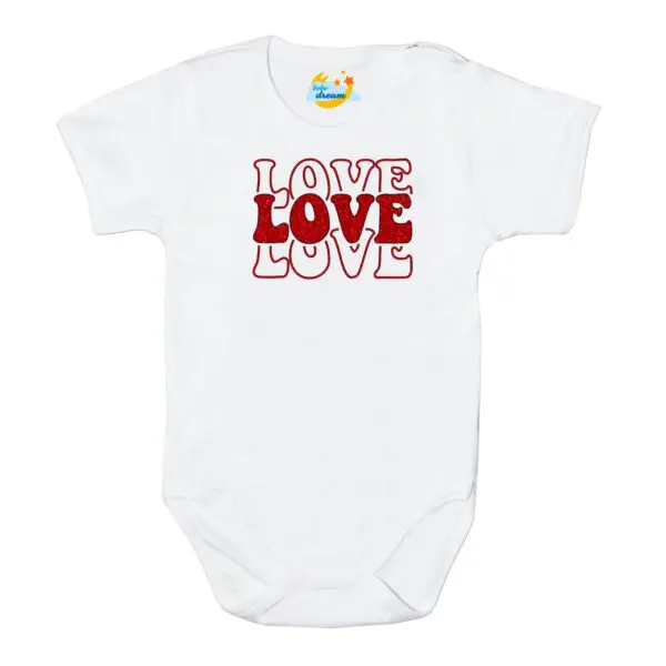 Body kocham Cię LOVE białe