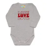 Body kocham Cię LOVE szare