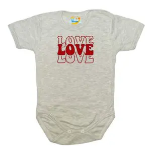 Body kocham Cię LOVE szare