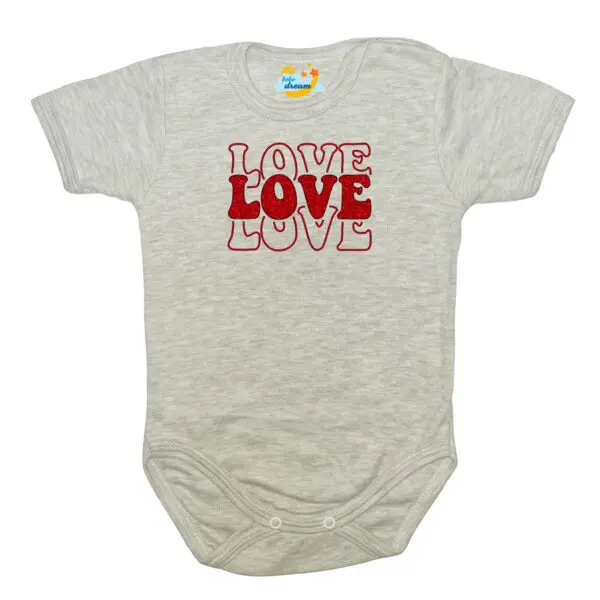 Body kocham Cię LOVE szare