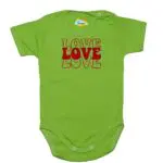 Body kocham Cię LOVE zielone