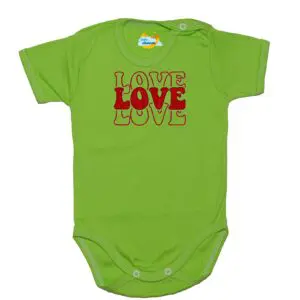 Body kocham Cię LOVE zielone