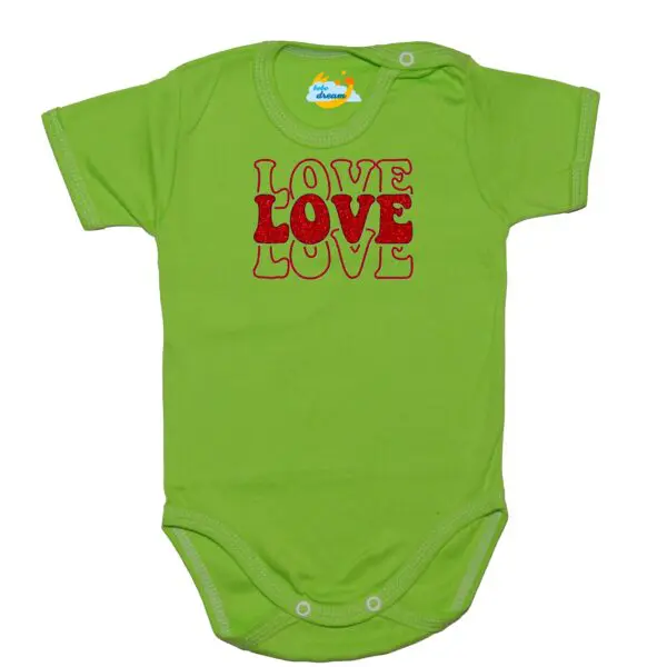 Body kocham Cię LOVE zielone