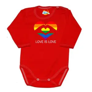 Body kocham Cię LOVE czerwone