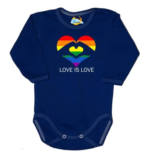 Body kocham Cię LOVE granat