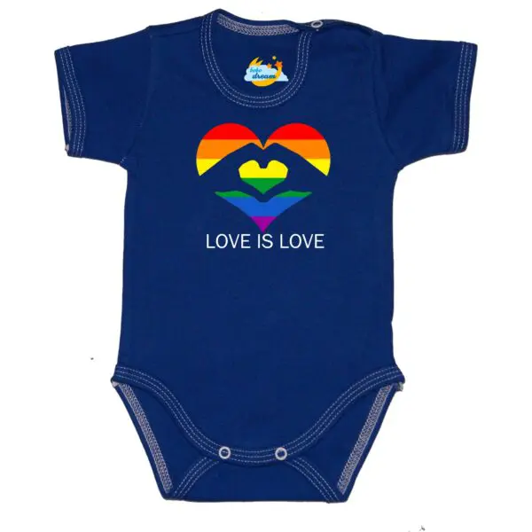 Body kocham Cię LOVE granatowy