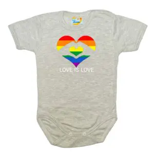 Body kocham Cię LOVE szare