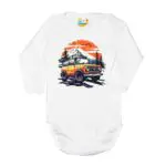 Body długi rękaw  Auto terenowe JEEP białe