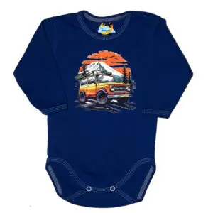 Body długi rękaw  Auto terenowe JEEP granatowe