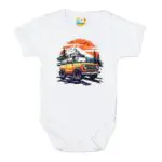 Body krótki rękaw Auto terenowe JEEP białe