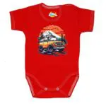 Body krótki rękaw Auto terenowe JEEP czerwone