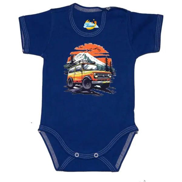 Body krótki rękaw Auto terenowe JEEP granat