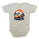 Body krótki rękaw Auto terenowe JEEP szare