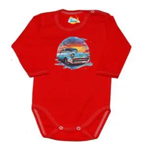Body długi rękaw Chevolet Camaro czerwone