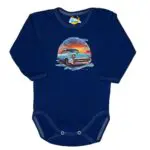 Body długi rękaw Chevolet Camaro granatowe