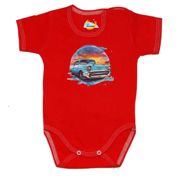 Body krótki rękaw Chevolet Camaro czerwone