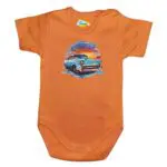 Body krótki rękaw Chevolet Camaro pomarańczowe