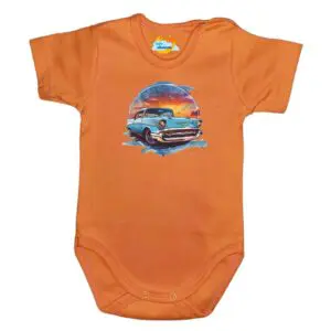 Body krótki rękaw Chevolet Camaro pomarańczowe