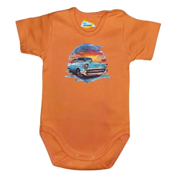 Body krótki rękaw Chevolet Camaro pomarańczowe