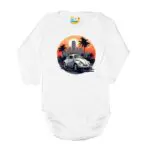 Body długi rękaw Garbus białe