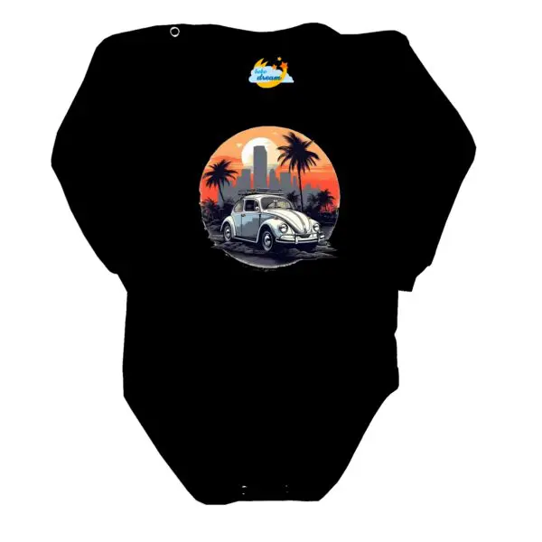 Body długi rękaw Garbus czarne