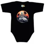 Body krótki rękaw Garbus czarny