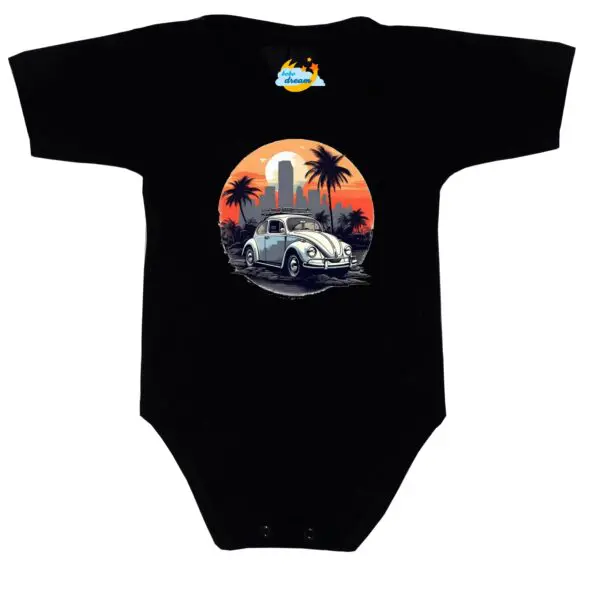 Body krótki rękaw Garbus czarny