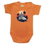 Body krótki rękaw Garbus pomarańczowe