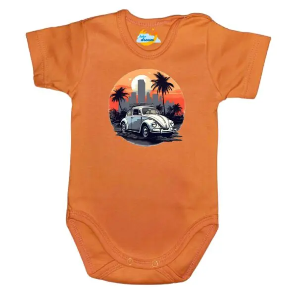 Body krótki rękaw Garbus pomarańczowe