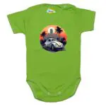 Body krótki rękaw Garbus zielone