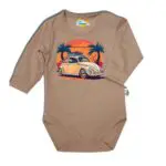 Body długi rękaw Garbus beżowe